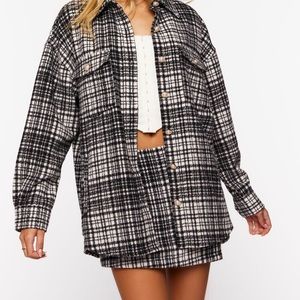 Plaid wrap skirt NWT